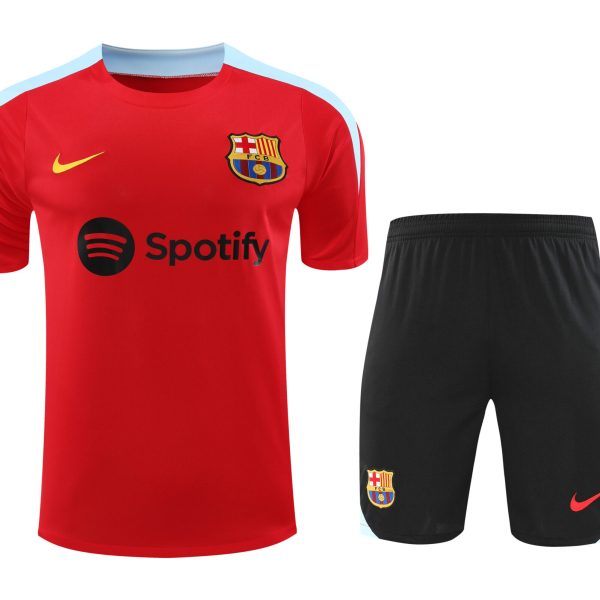 Conjunto de calentamiento FC Barcelona rojo