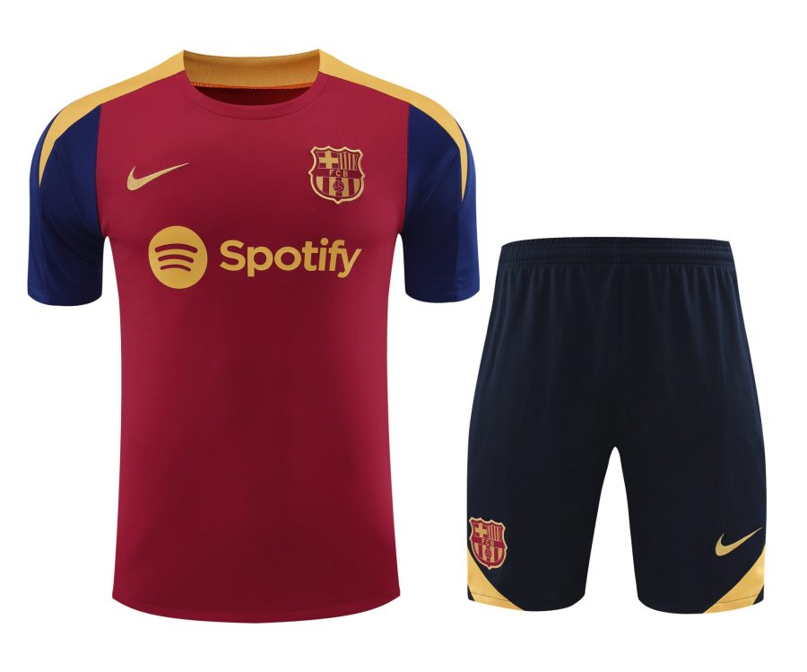 Conjunto de calentamiento FC Barcelona rojo oscuro