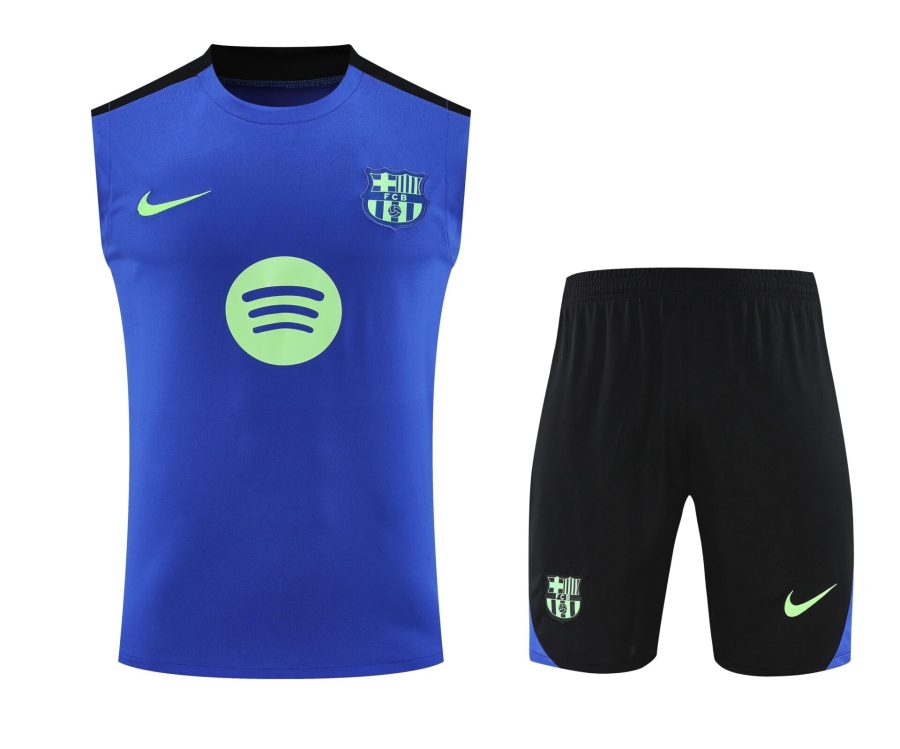 Conjunto tirantes FC Barcelona azul