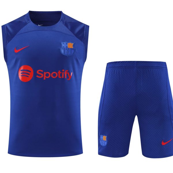 Conjunto tirantes FC Barcelona azul marino